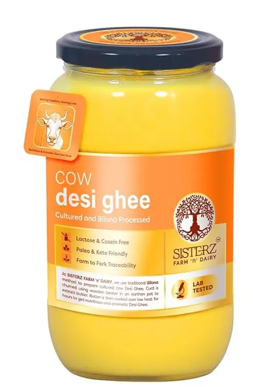 A2 Cow Desi Ghee   (500ml)True Traditional Bilona Method